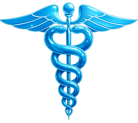 Medical caduceus icon