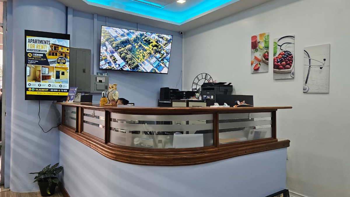 Reception desk at Waves Medical Centre
