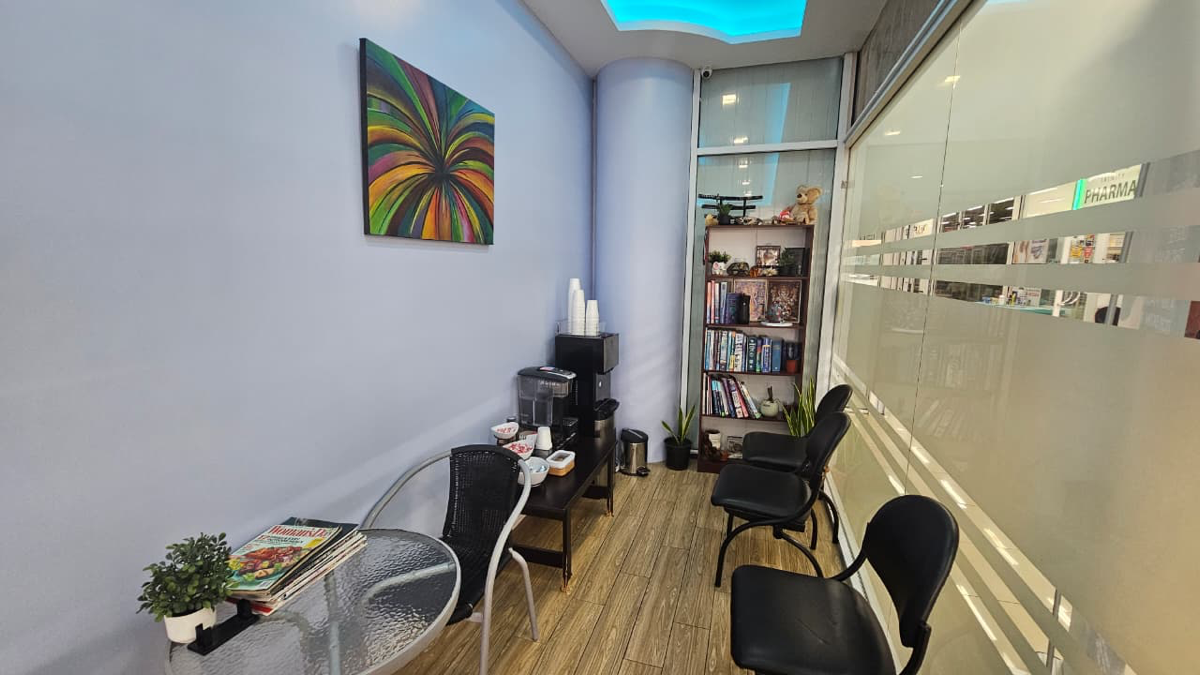 Patient waiting area at Waves Medical Centre